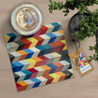 Wooden Puzzle: Herringbone Repeat in Glass Jar