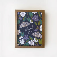 Woodland Violet Thank You - Boxed Card Set of 8