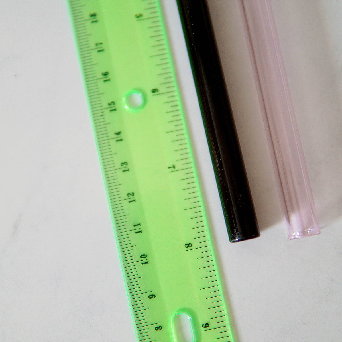 Amber Bent Glass Straw