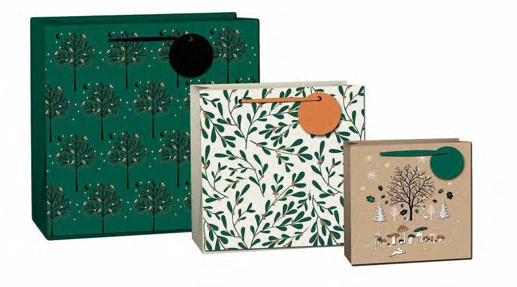 Eco-friendly FSC™  Winter Woodland Christmas Gift Bags