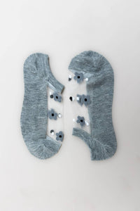 Spring Thing Floral Mesh Socks