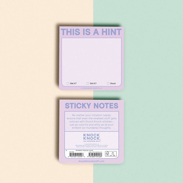 This Is a Hint Sticky Note (Pastel Version)