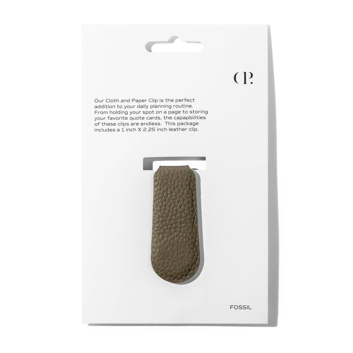 Cloth & Paper Clip | Smooth Leather