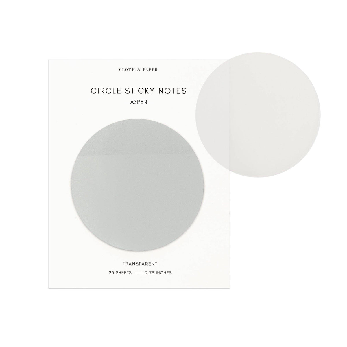 Transparent Circle Sticky Notes