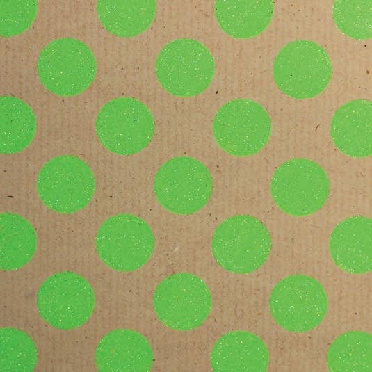 Neon Kraft Glitter Rollwrap (display box 38 rolls) Everyday