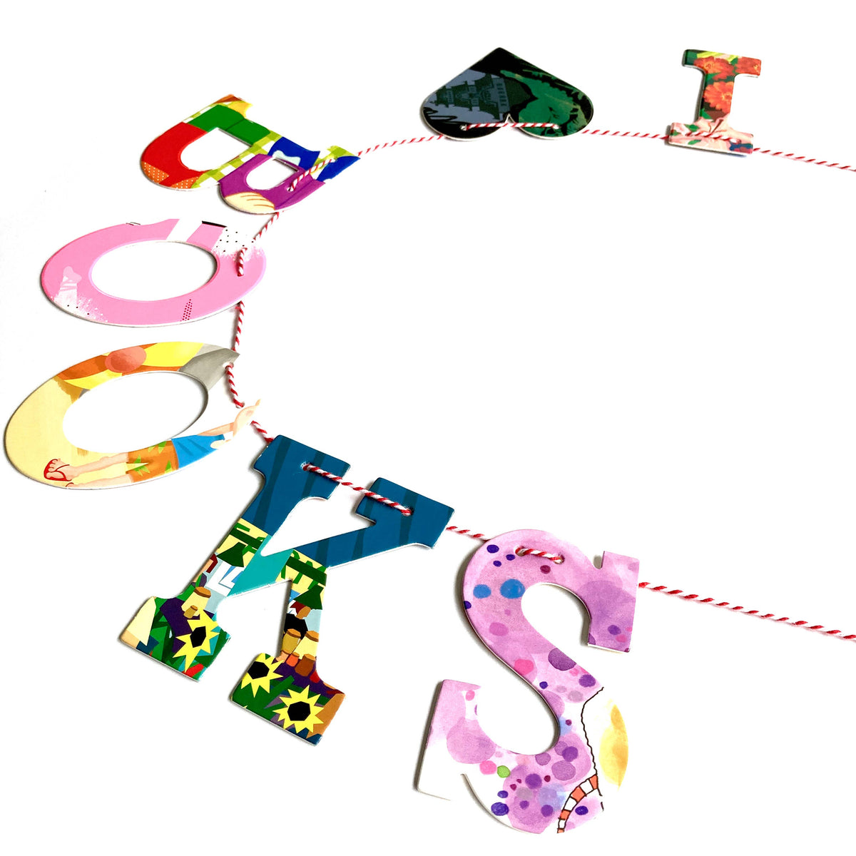 Phrase Garlands - I (HEART) Books