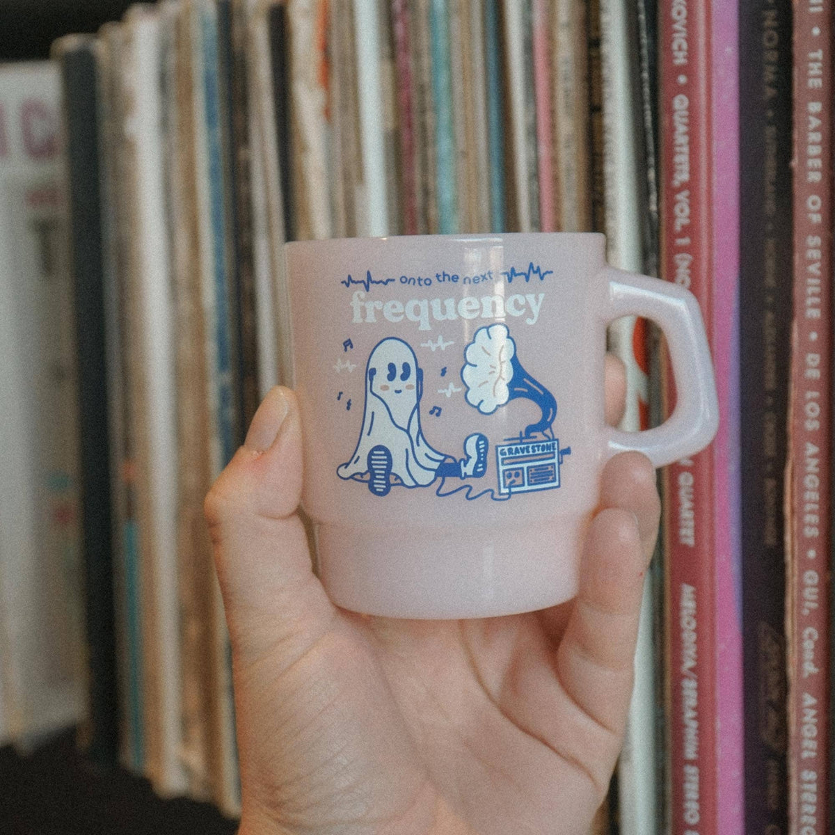 "Onto the Next Frequency" Vintage Diner Mug