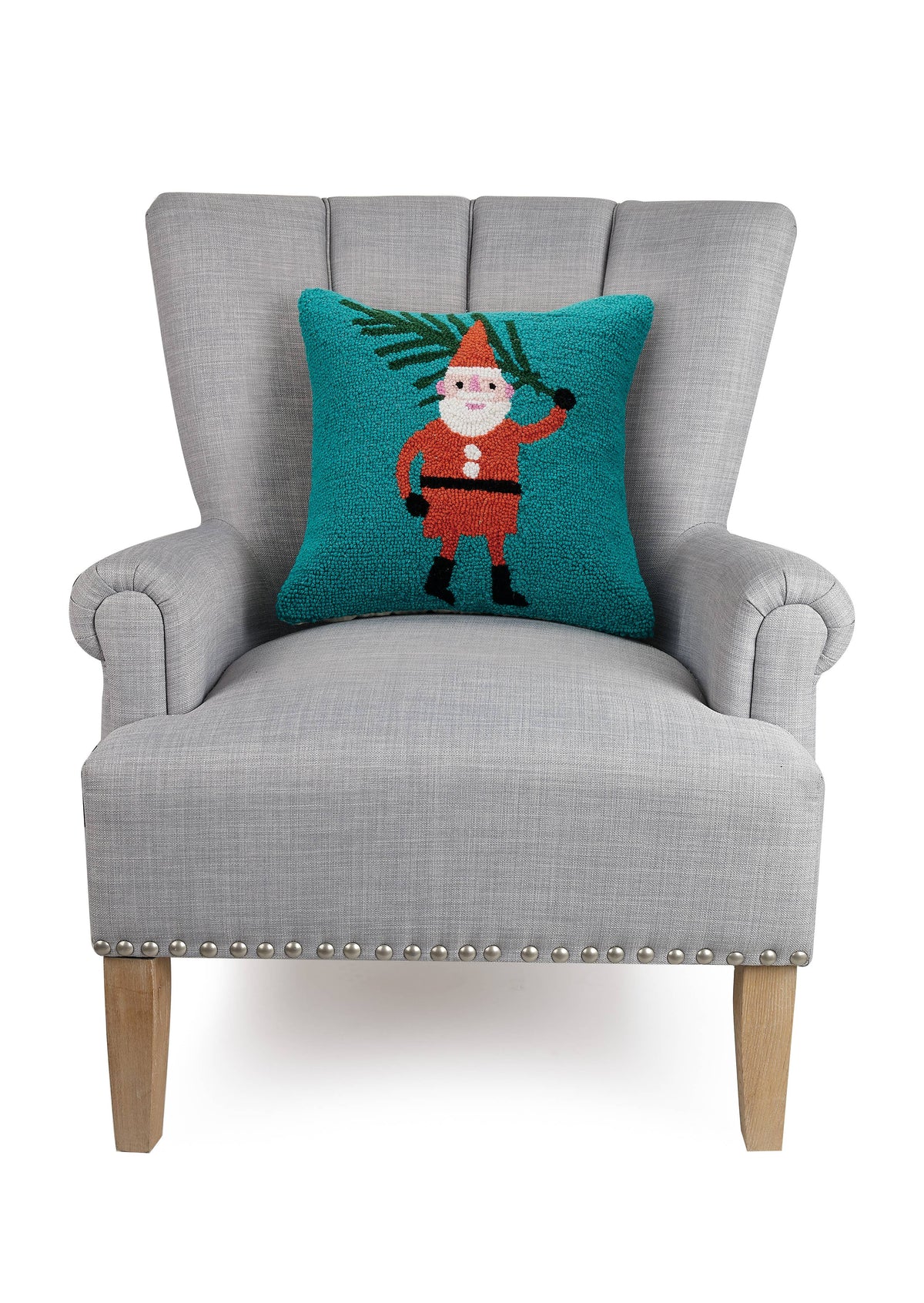 SANTA WITH TREE HOOK PILLOW