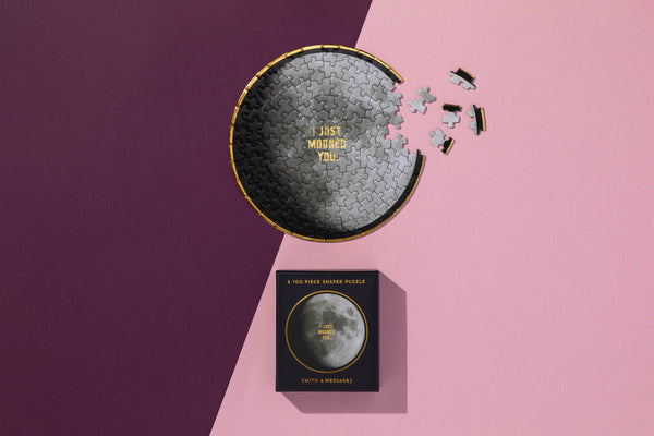 I Just Mooned You 100 Piece Mini Shaped Puzzle