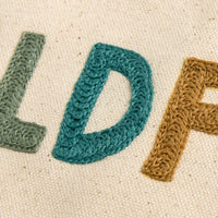 Wildflower Embroidered Canvas Banner