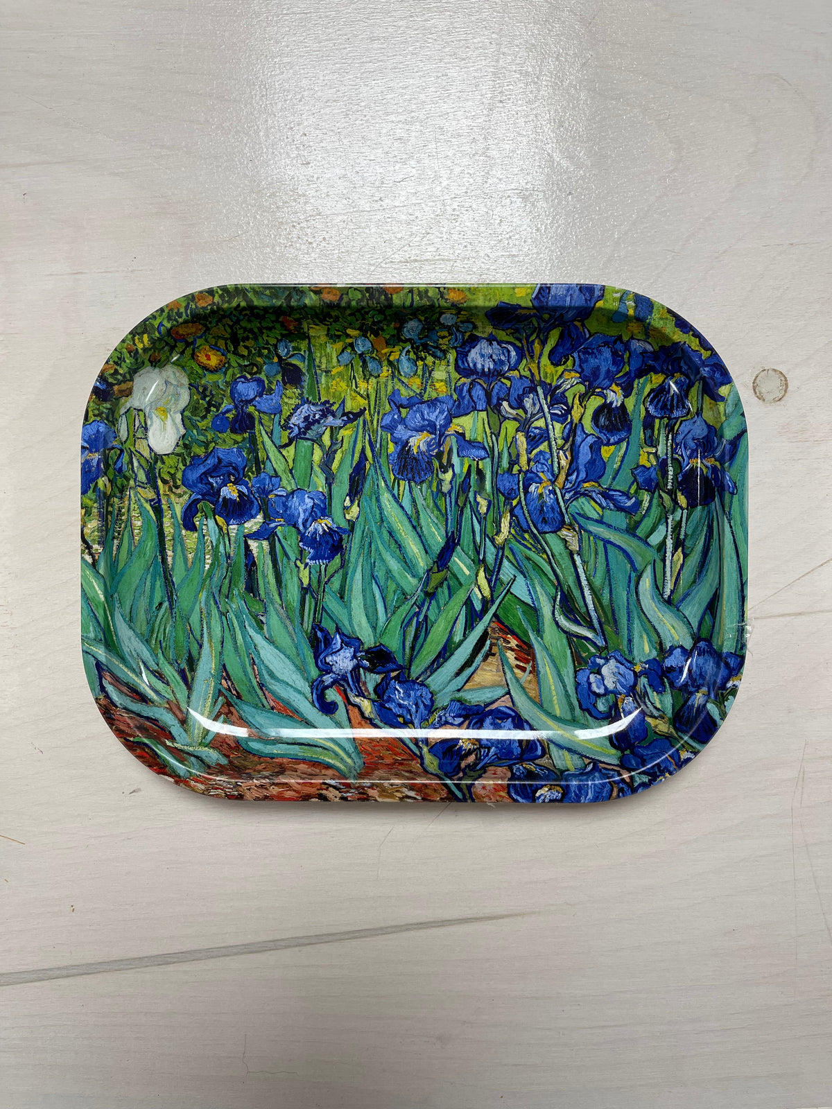 Floral Metal Tray