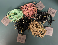 Limited Edition Hair Elastic Set with Brass Holder