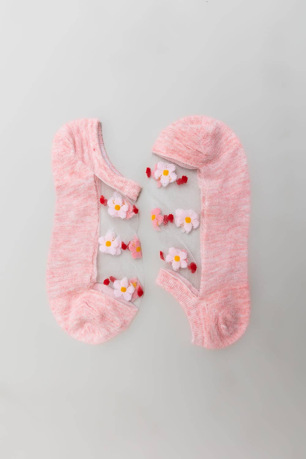 Spring Thing Floral Mesh Socks