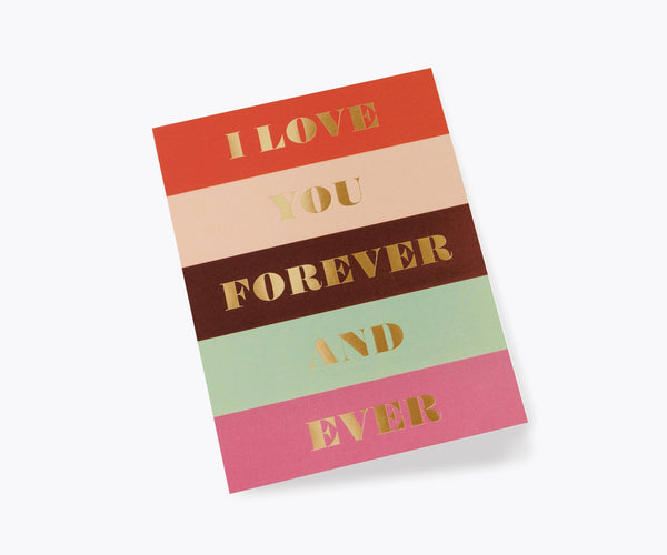 Color Block Love Card