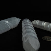 *Selenite Wand Spiral Single & Double terminated | "Wizard"