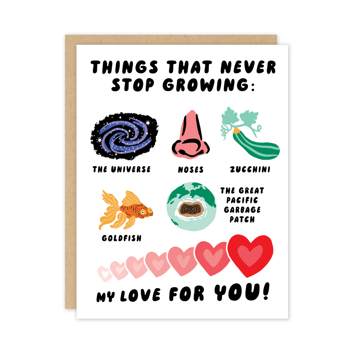Love Never Stops Growing Friendship Card