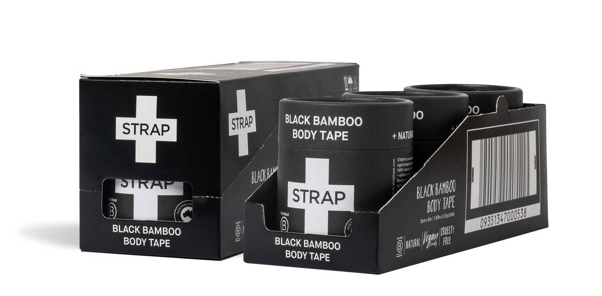 STRAP Black Bamboo Body Tape 5m