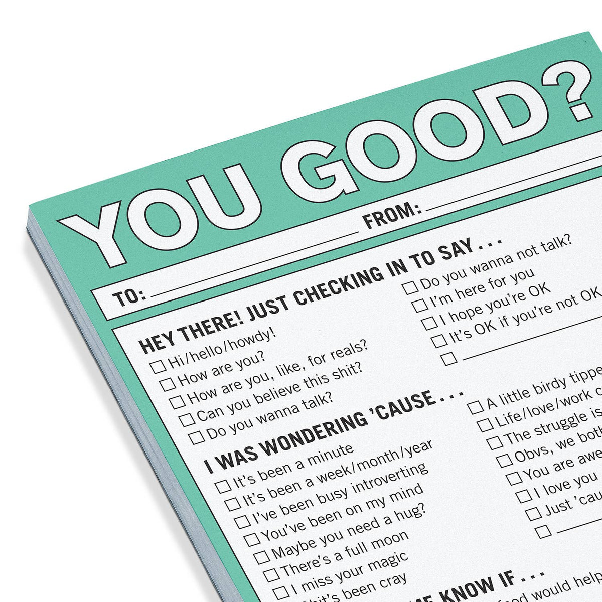 You Good? Nifty Note Pad