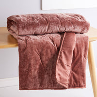BH Abruzzi Velvet Spice Quilted Throw