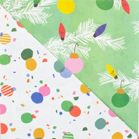 Boughs / Twinkled • Double-sided Eco Wrapping Paper • Holiday