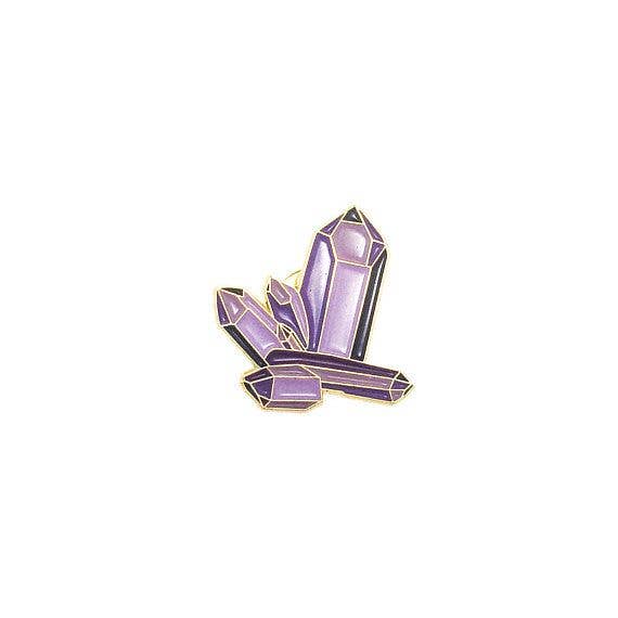 1'' Amethyst Enamel Pin