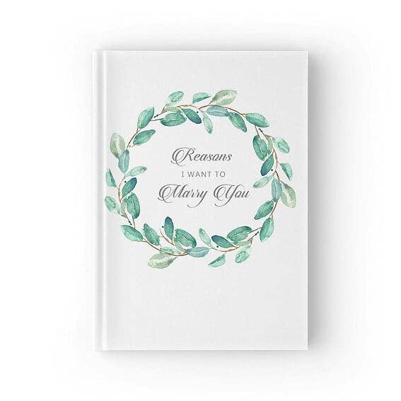 Reasons I Want To Marry You Hardcover Book