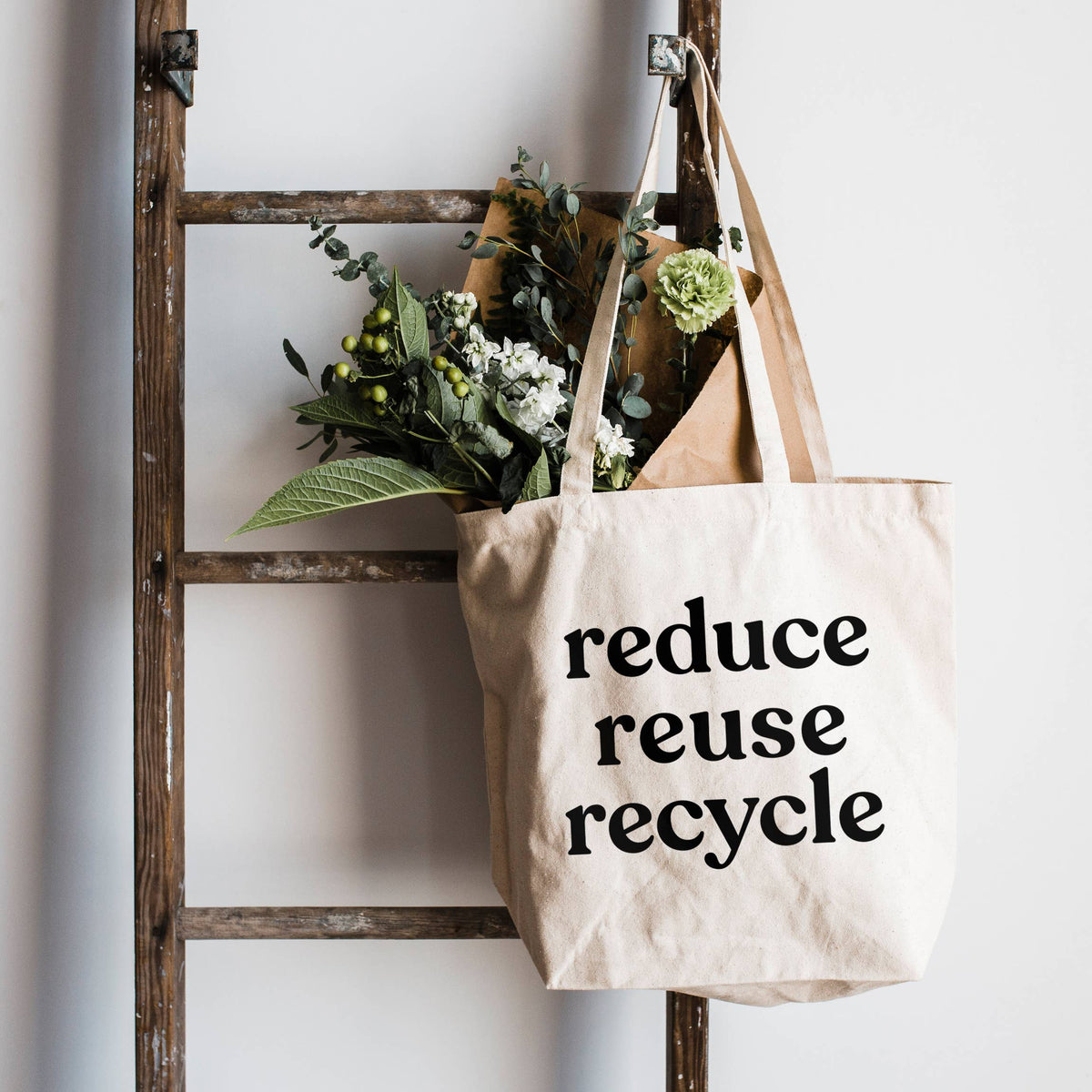 Reduce Reuse Recycle Tote Bag
