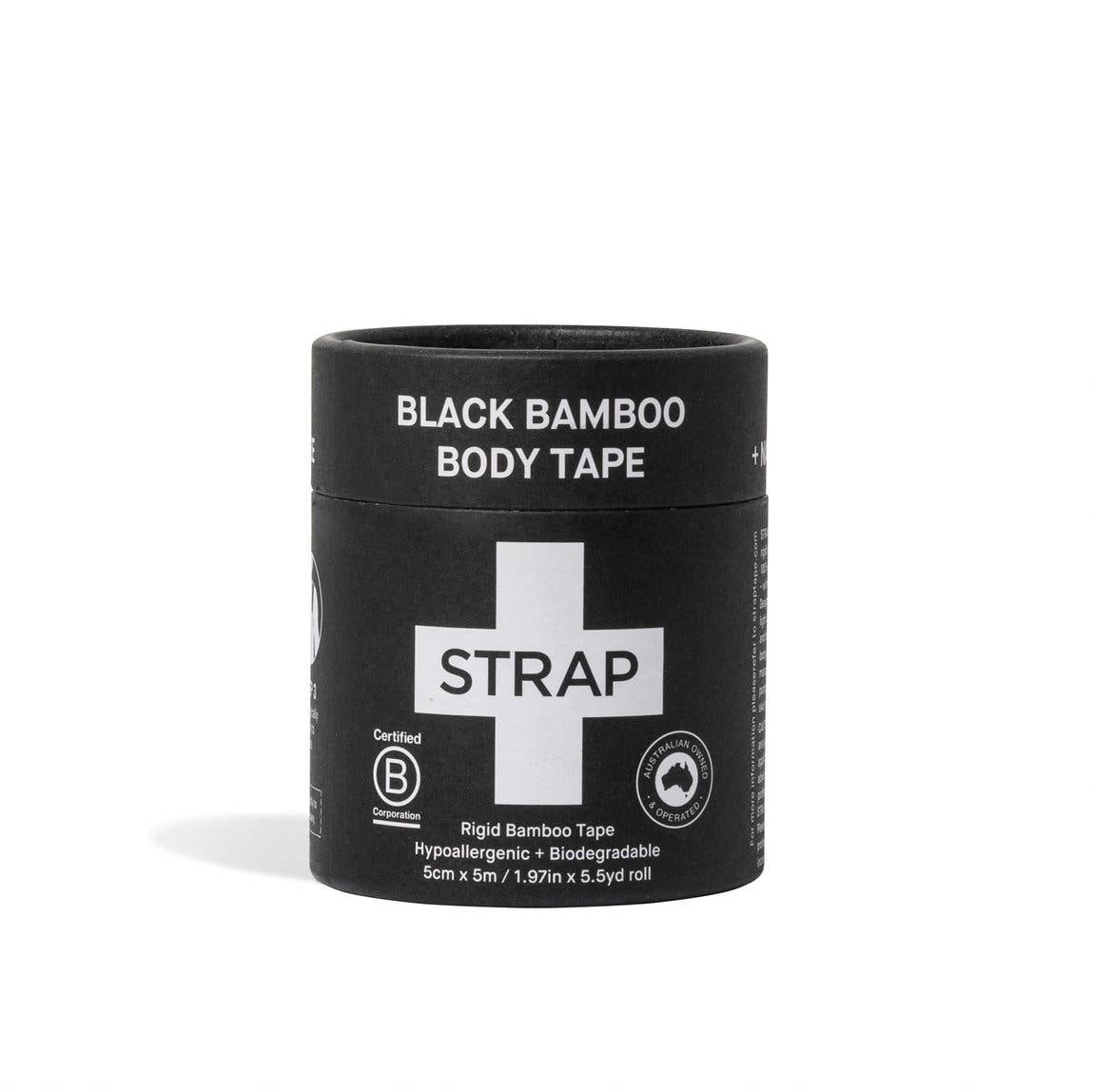 STRAP Black Bamboo Body Tape 5m