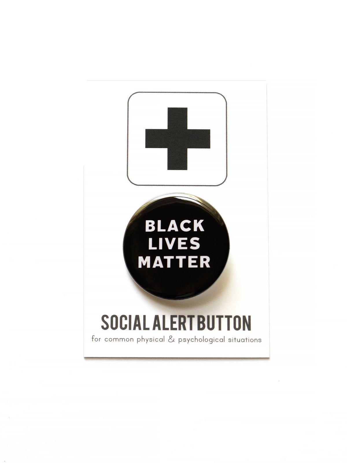 BLACK LIVES MATTER BLM pinback button