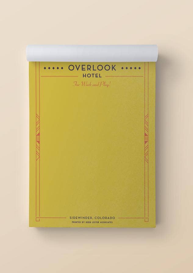 The Overlook Hotel: Fictional Hotel Notepad Set