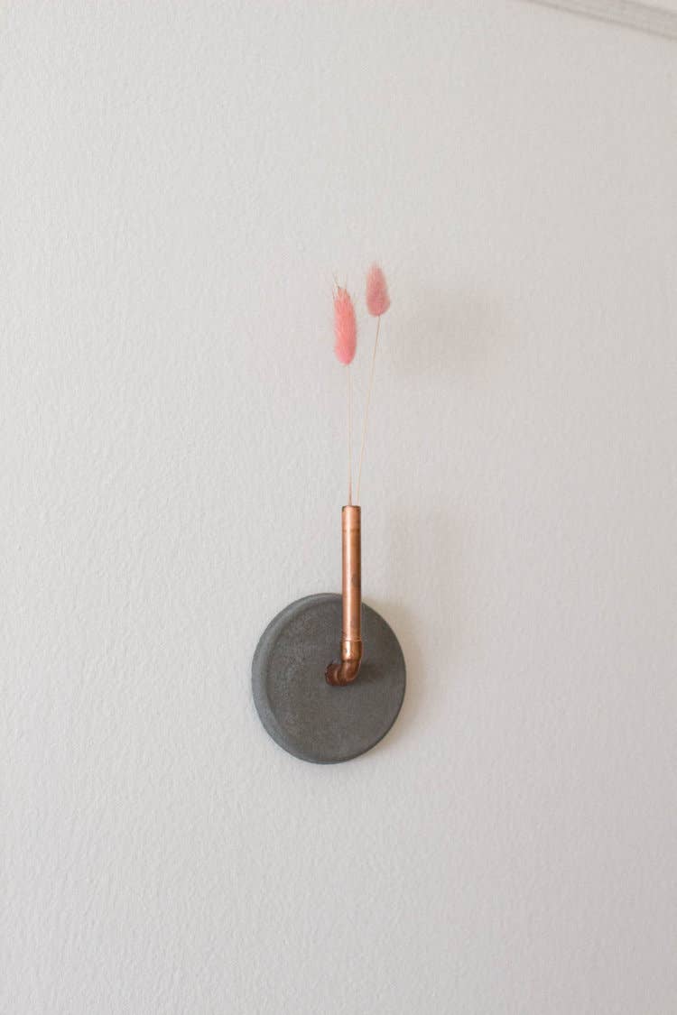 Hand Made Wall Plant Hanger - Gray