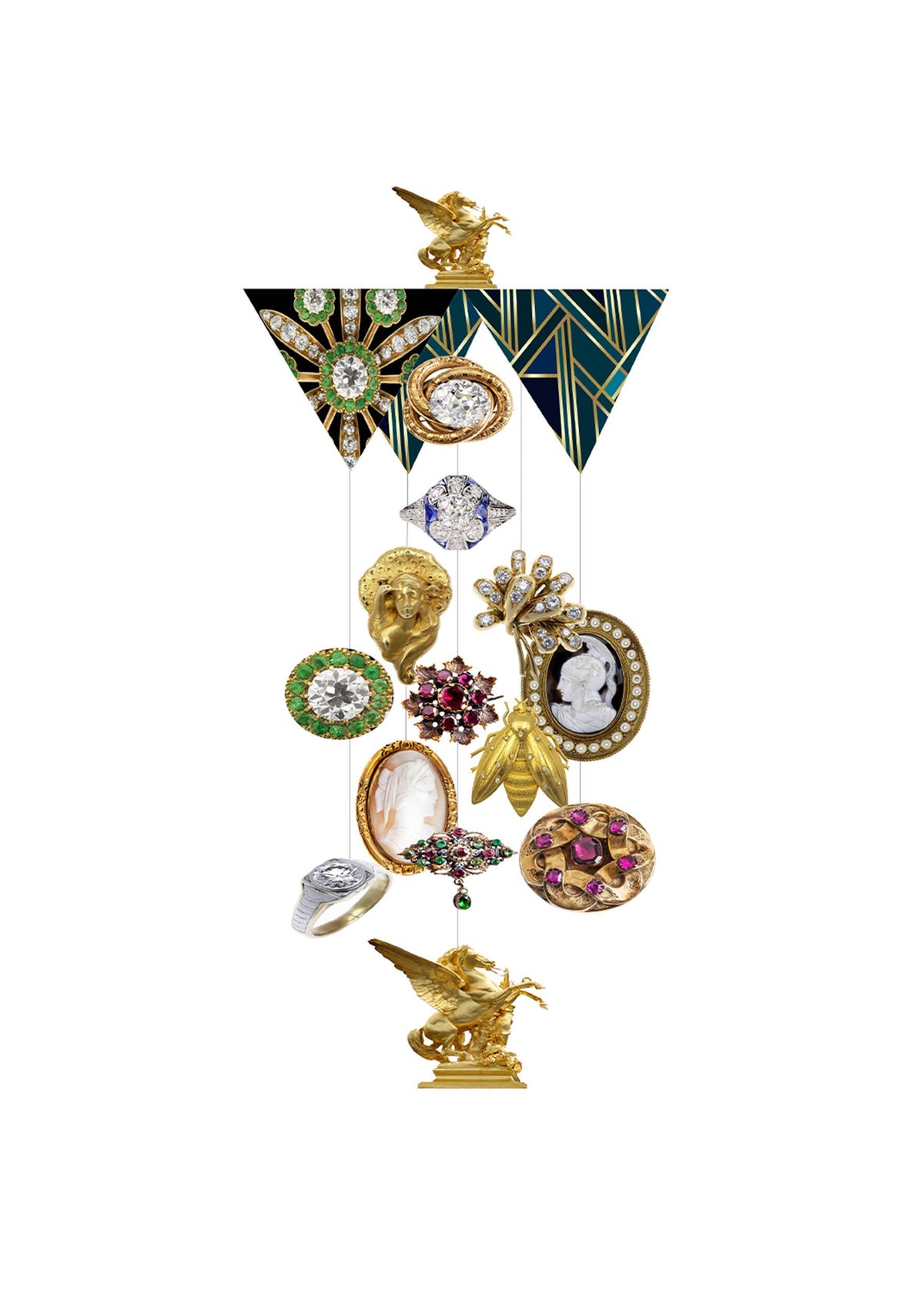 Jewelry LARGE Chandelier Card