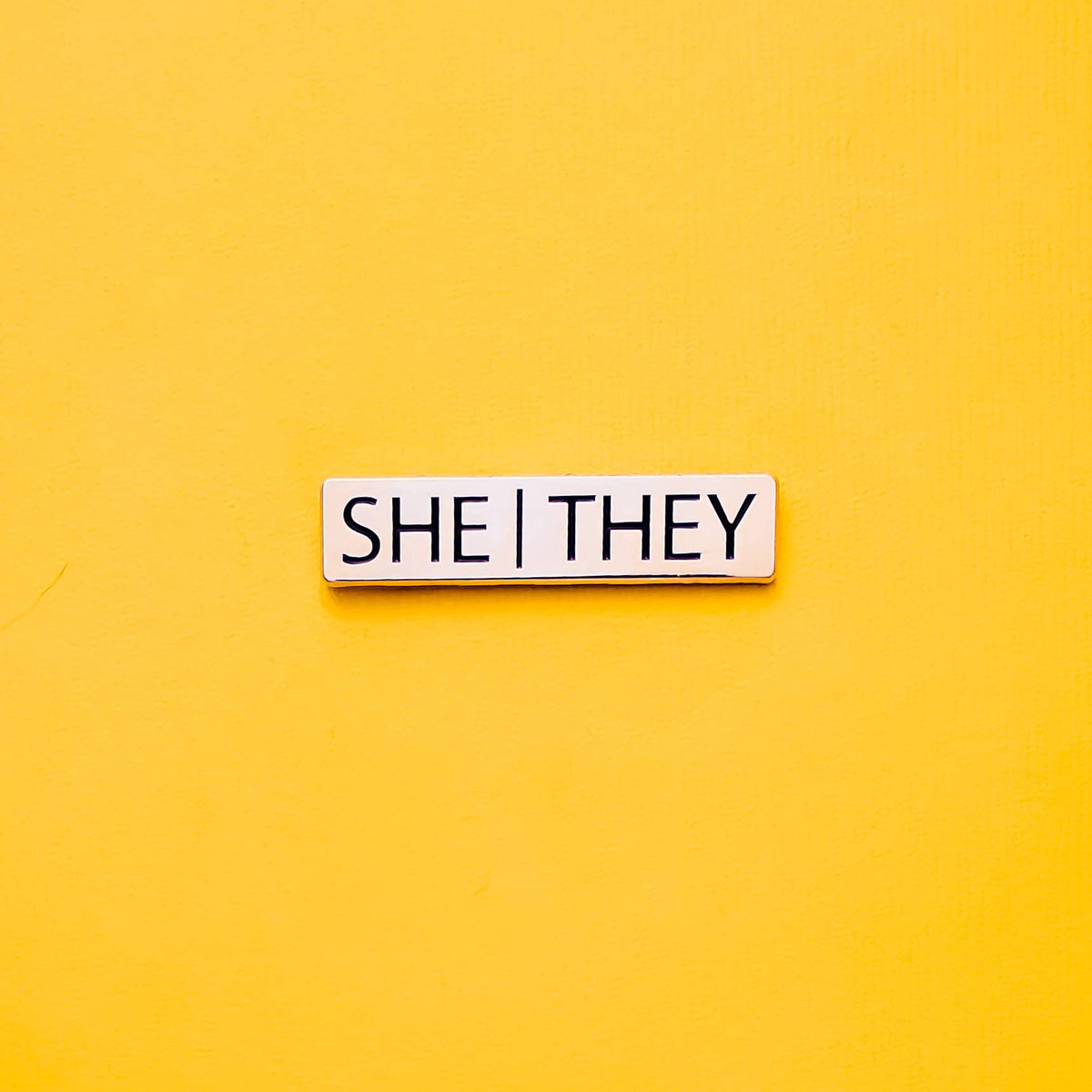She/They Pronoun Pin