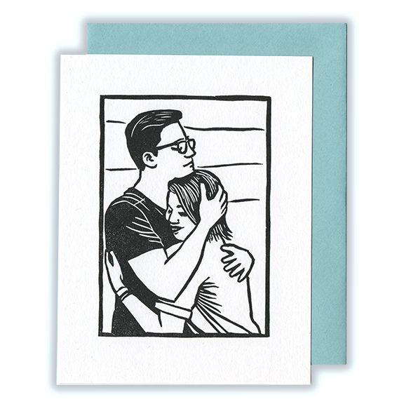 Man/Woman (Young) Hug CARD