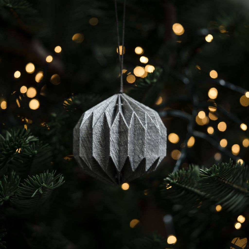 Jura Grey Paper Hanging Decoration
