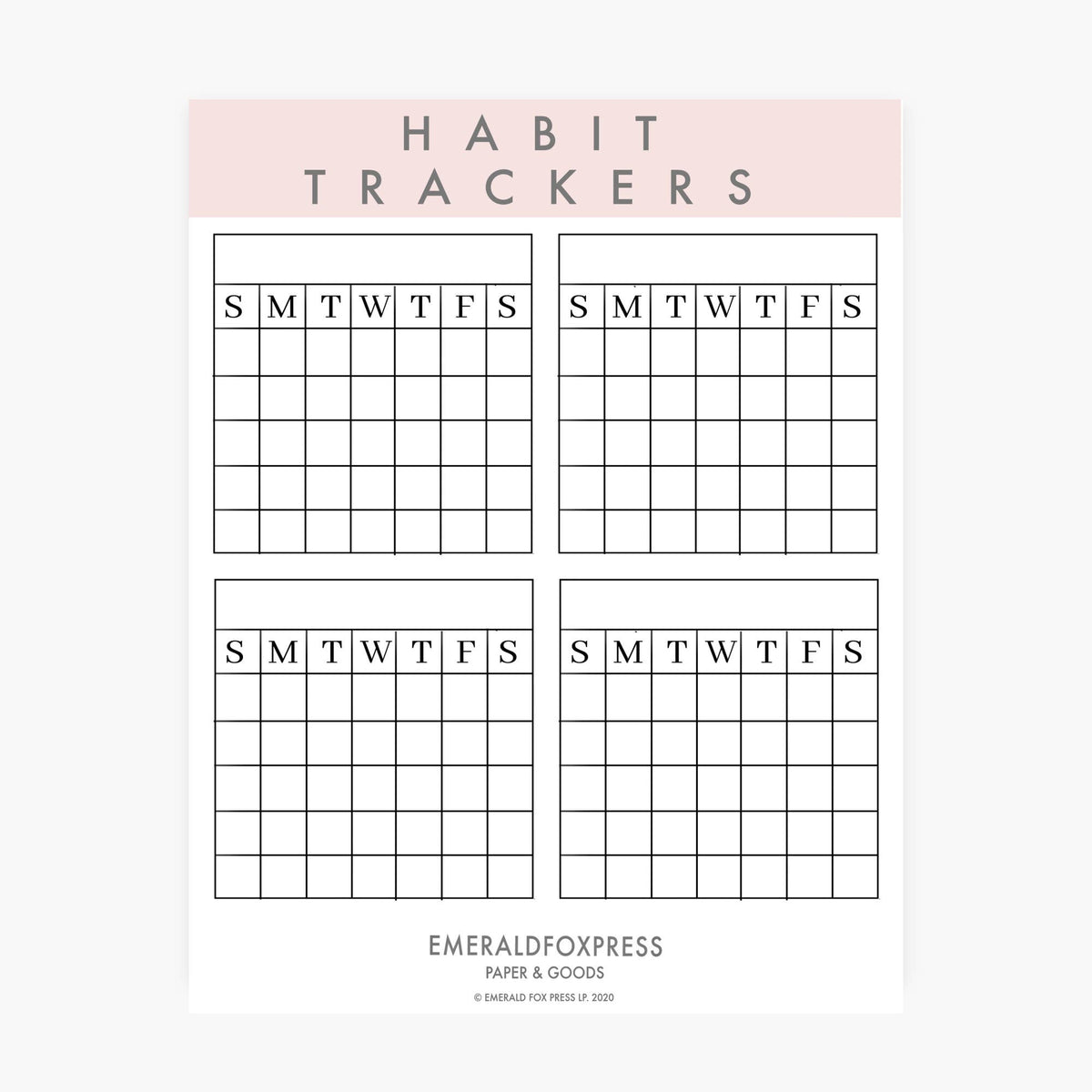 Habit Trackers - Planner Stickers