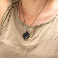 The Jackson Book Necklace - Black