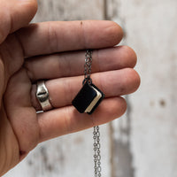The Jackson Book Necklace - Black