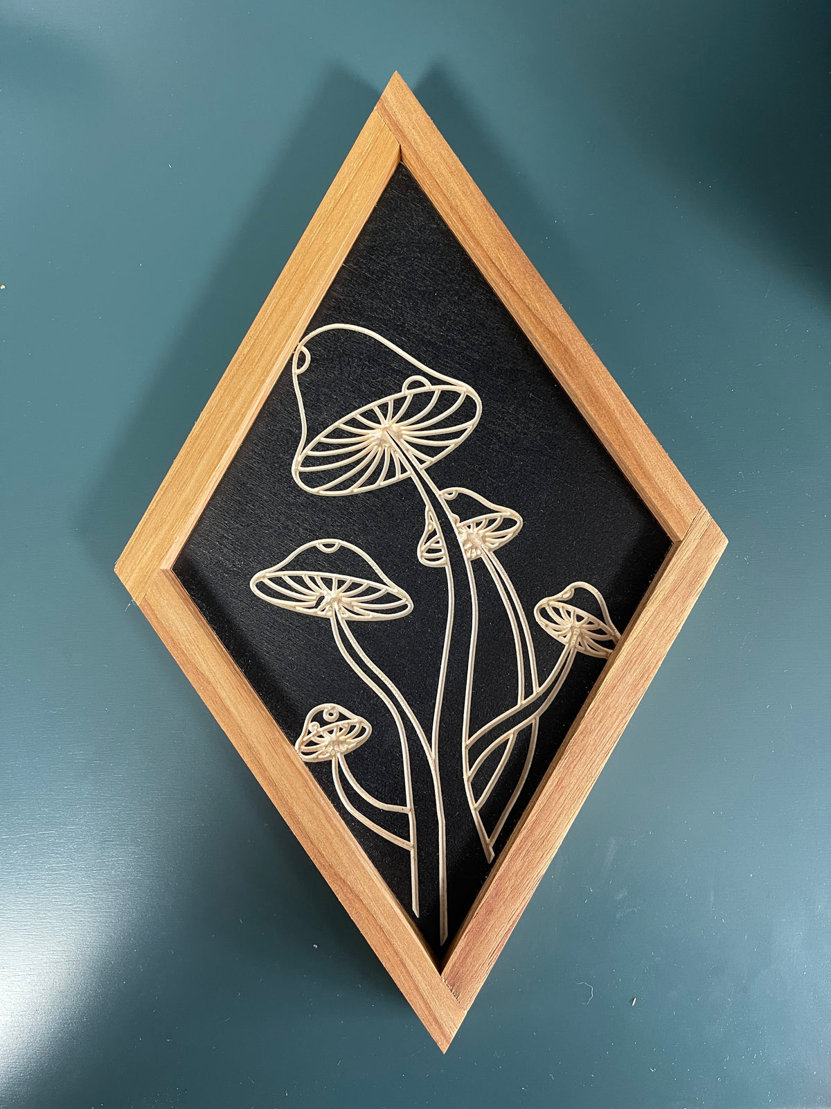 Mushroom Wood Wall Hanging