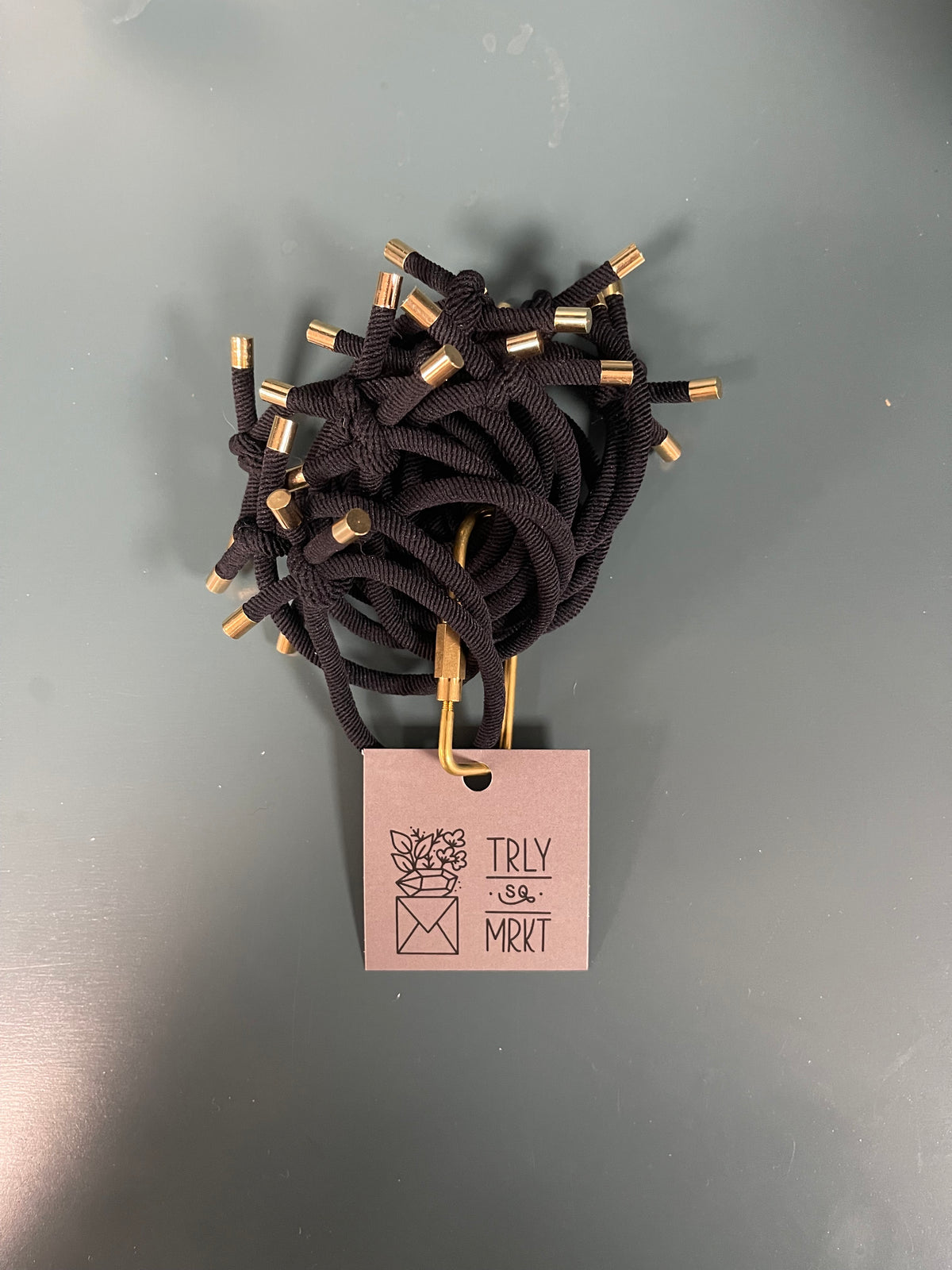 Limited Edition Hair Elastic Set with Brass Holder