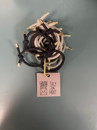 Limited Edition Hair Elastic Set with Brass Holder