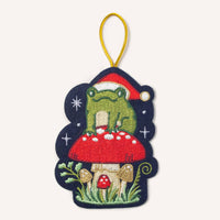 Frog Mushroom Ornament