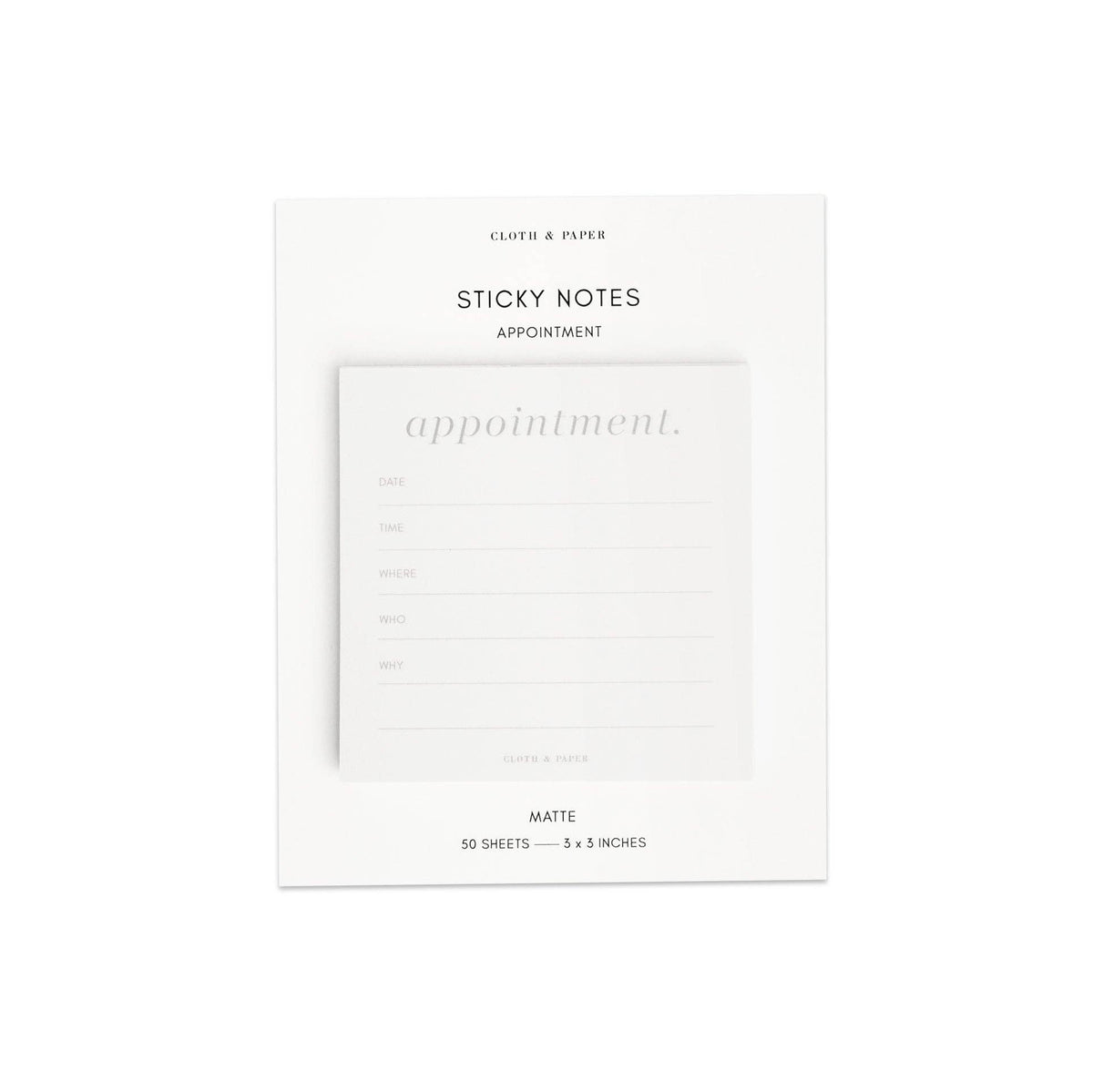 Appointment Sticky Notes