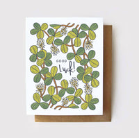 Good Luck! - Four Leaf Clover Card
