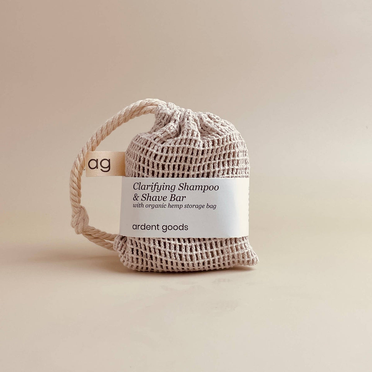 Hair Clarifying Shampoo Soap + Shave Bar with Hemp Bag