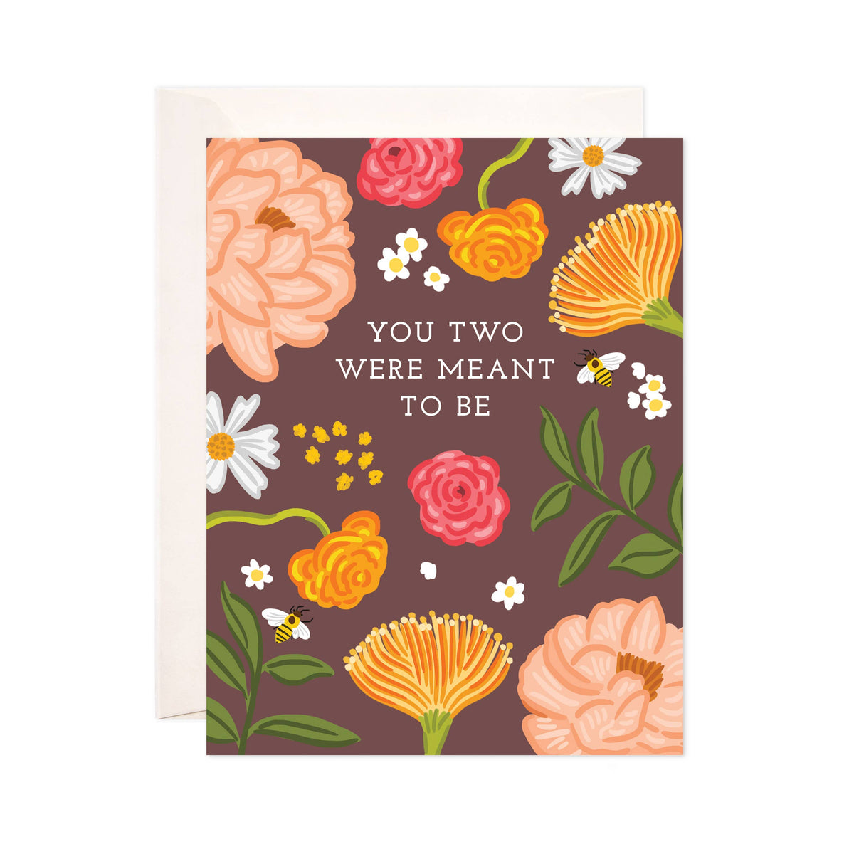 Meant To Be Greeting Card - Wedding Card, Gift